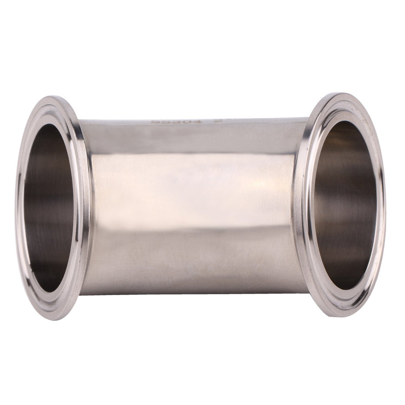 DERNORD 45 Degree Elbow | 2 Inch Tube OD Stainless Steel 304 Pipe Fitting Fits Tri Clamp 2 inch 2" Pipe OD