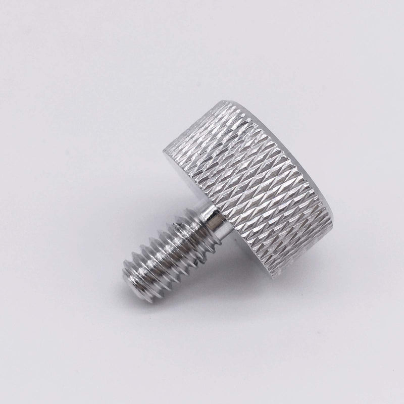 [Australia - AusPower] - Knurled Head Thumb Screws with Collar Aluminum 1/4-20 UNC Threads Length 1/2 '' Pack of 10 