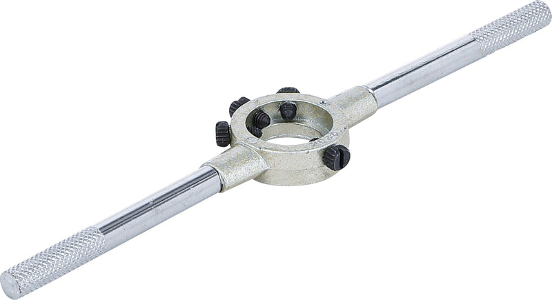 BGS 940 Die Holder 20 x 5 mm # 1 | Steel handles can be unscrewed | handle width 195 mm | zinc die-cast retaining head | 4 tension screws