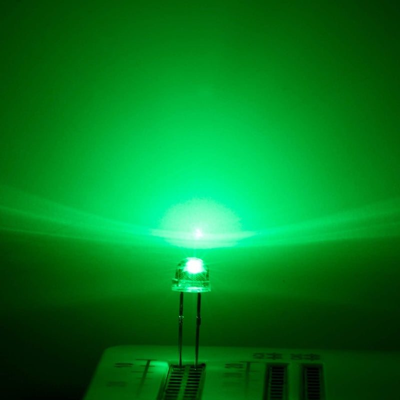 [Australia - AusPower] - Chanzon 100 pcs 5mm RGB Multicolor Slow Blinking (Multi Color Changing) Straw Hat LED Diode Lights (Clear Transparent Lens) Bright Lighting Bulb Lamps Electronics Components Light Emitting Diodes K) Slow Flash (100pcs) 