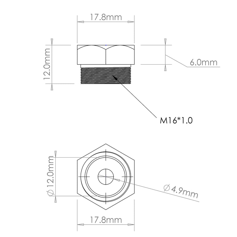 [Australia - AusPower] - Rivet nut gun mandrel and nose pieces accessary (SAE 10-24 2 pack) 