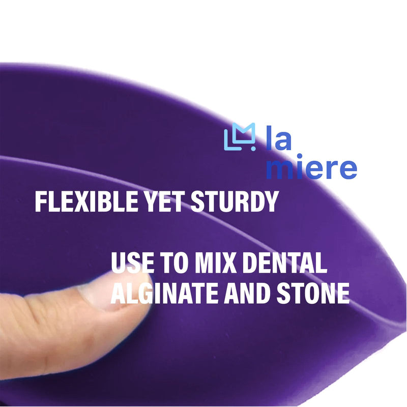 [Australia - AusPower] - Autoclavable 2mins Heat at 135°C (275°F), Silicone Flexible Dental Mixing Bowl, Mixing Plasters- Medium 4“ (d) x 3" (h) 240 ml/cc, 8oz, Purple 