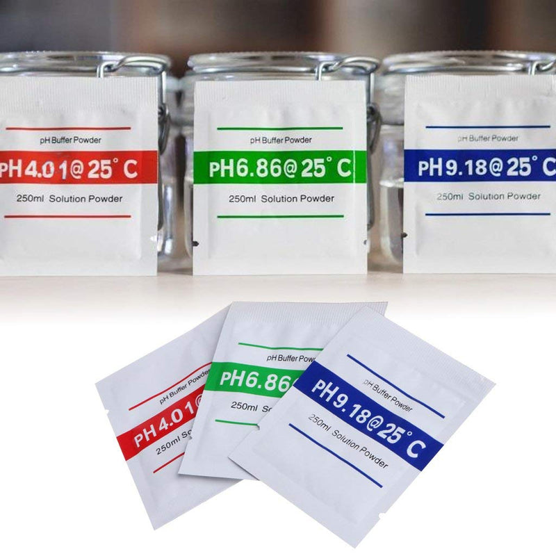 [Australia - AusPower] - Nynelly 15 Pack pH Meter Buffer Solution Powder pH 6.86, 4.01, 9.18 for Precise Calibrate pH Meter, pH Calibration Powder Solution, pH Tester Calibration Powder Packets 15pcs 