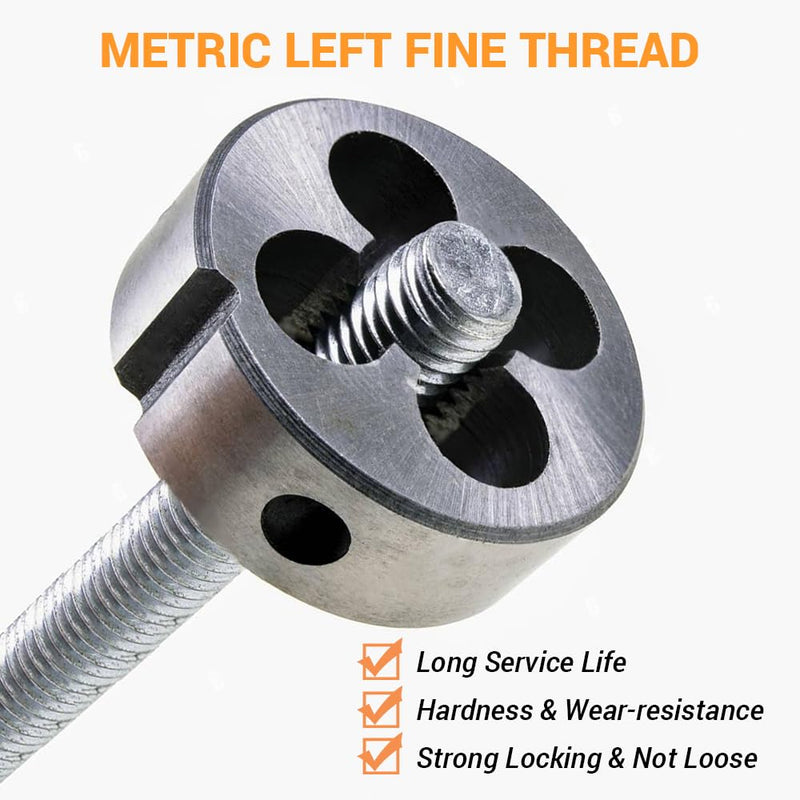 M14 x 1.5mm Round Fine Thread Die | Left Hand Thread Alloy Steel Round Die for Thread Forming Machining Repair Screw Cutting Tool M14x1.5mm(Left hand)