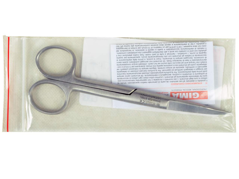 [Australia - AusPower] - Gima - Curved surgical scissors, pointed end, length 11.5 m, made of stainless steel Curved scissors, pointed end 11.5 cm 