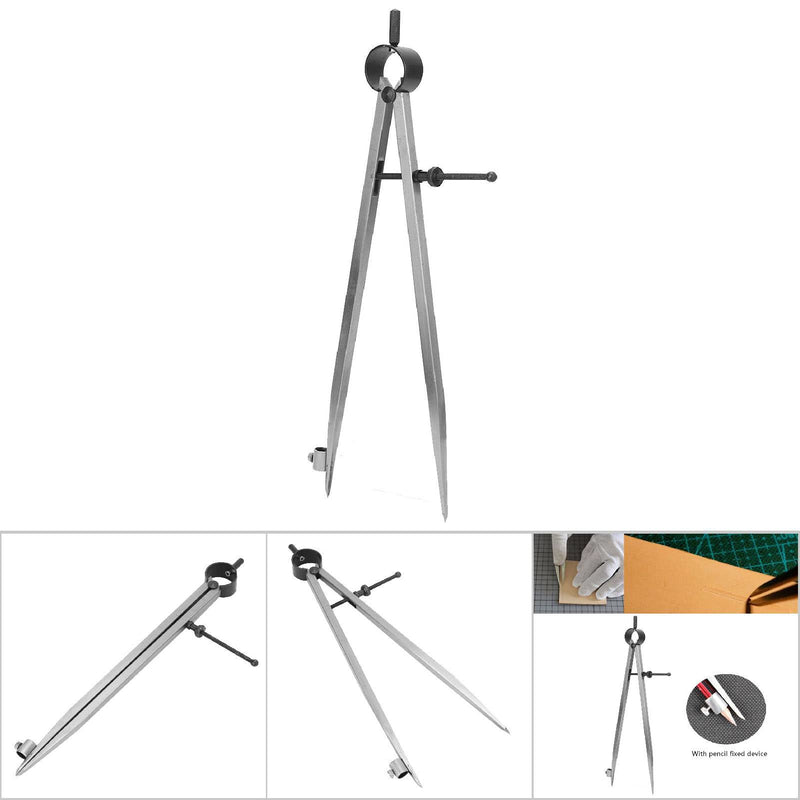 [Australia - AusPower] - Wing Divider, Adjustable&Lockable Precision Spring Divider Caliper with Pen Holder Craft Rotating Tool(300mm) 