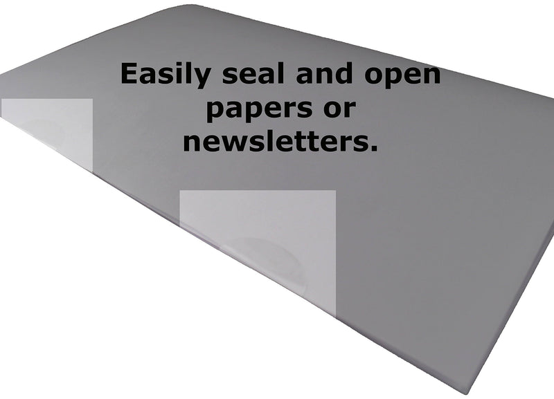 ChromaLabel 0.75 x 1 inch Clear Oval Wafer Seals 1000 Label Sealers per Roll, Non-Perforated