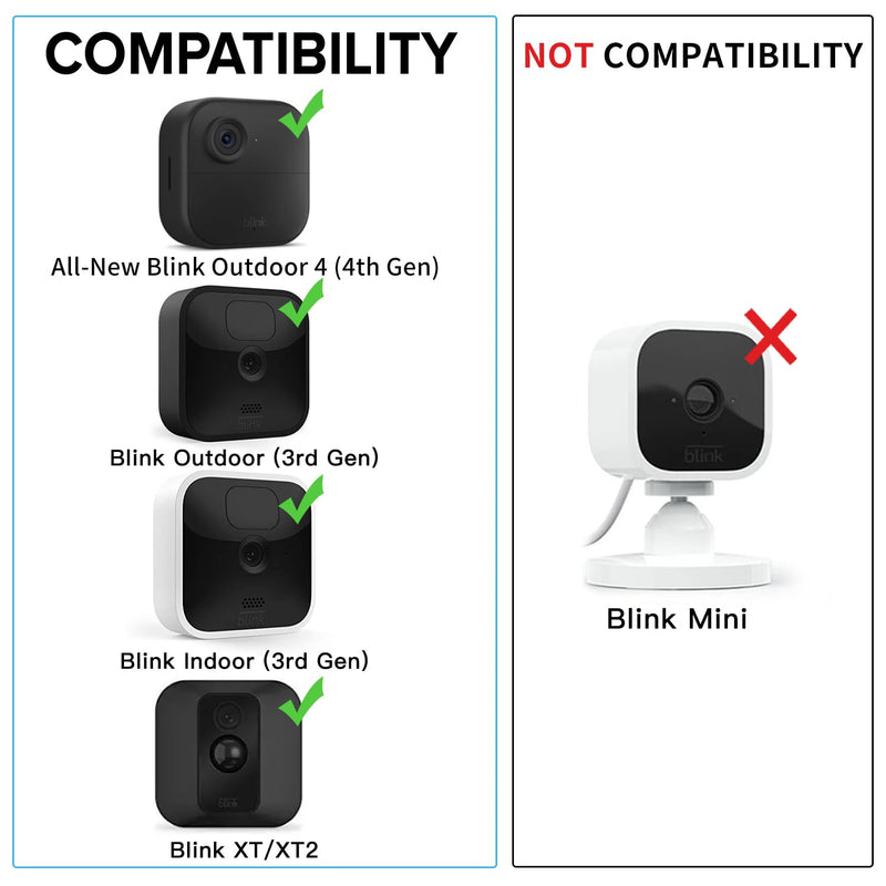 [Australia - AusPower] - 2Pack 10ft/3m Power Cable and Adapter for Blink Outdoor 4 (4th Gen) & (3rd Gen) & Blink XT/XT2, Weatherproof Flat Charger Extension Cable with Micro USB Adapter, No More Battery Changes 2 