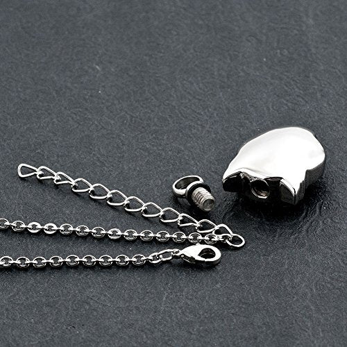 Owl Urn Necklace for Ashes Animal Cremation Keepsake Urn Jewelry Memorial Ash Holder Pendant for Men Women