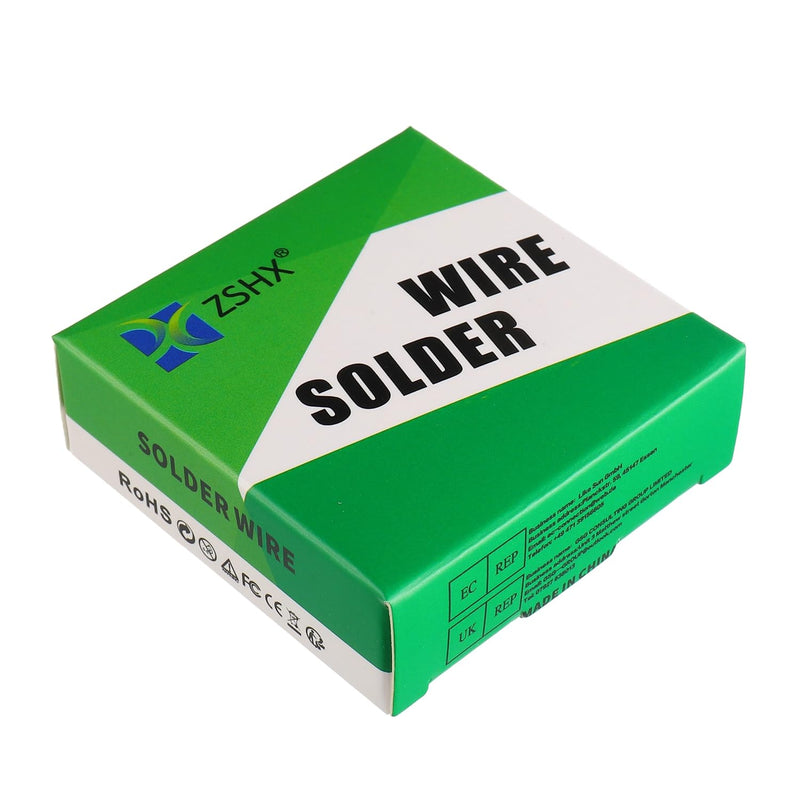 Lead-Free Solder Wire Sn99 Ag0.3 Cu0.7 Rosin Core Solder Wire for Electrical Soldering (0.6 mm 50 g) silver