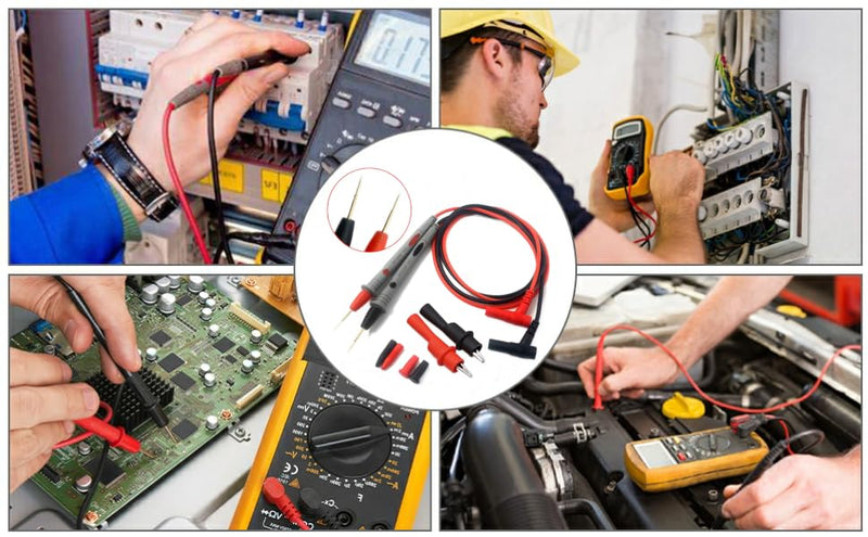 2PCS 1000V 20A multimeter Leads & 2PC 1000V 10A Crocodile Clips Multimeter Test Leads (2) 2
