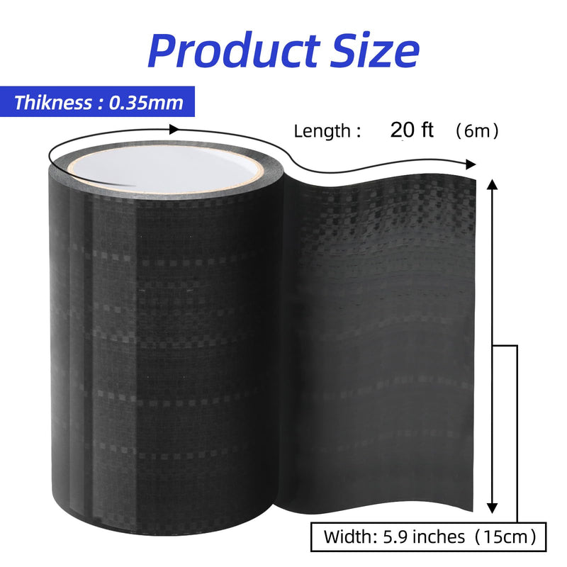 6" x 20' Professional RV Underbelly Tape - Ultra-Wide Heavy Duty Sealant Tape for Mobile Home Belly Board Repair, Scrim Material Patch for Camper Skirting, Floor Insulation & Sewer Hoses 6'' x 20'