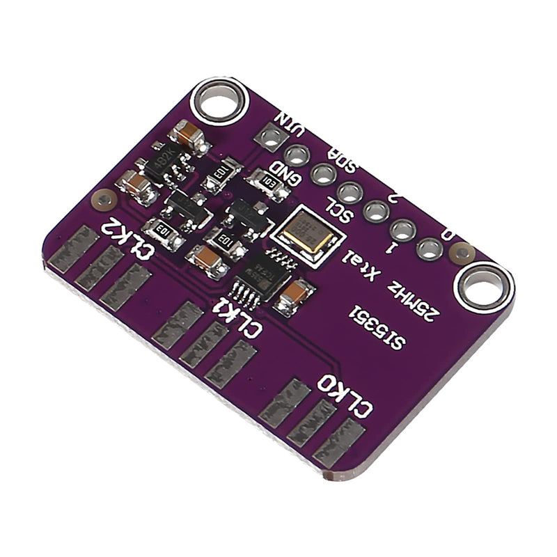 [Australia - AusPower] - 2PCS Si5351A I2C 25MHZ I2C High Frequency Signal Generator Breakout Board Signal Generator Clock 8KHz-160MHz DC 3V-5V 