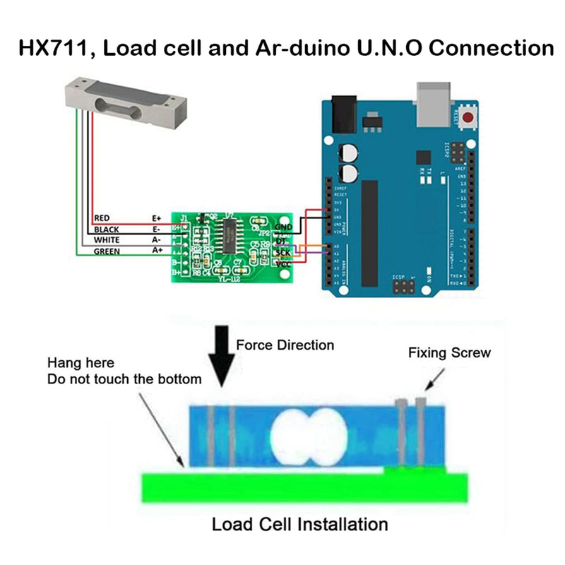 Digital Load Cell Weight Sensor 20kg High Precision Miniature Load Cells YZC-133 for Arduino DIY Electronic Portable Kitchen Scale Sensors(Pack of 2) 2PCS 20KG