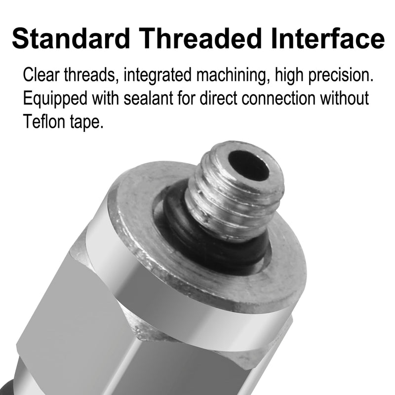 [Australia - AusPower] - Quick Fittings PC6-M5 6mm Push-to-Connect Air Line Fittings Push In Joint Thread Male M5 Pneumatic Connector 10 Pcs 