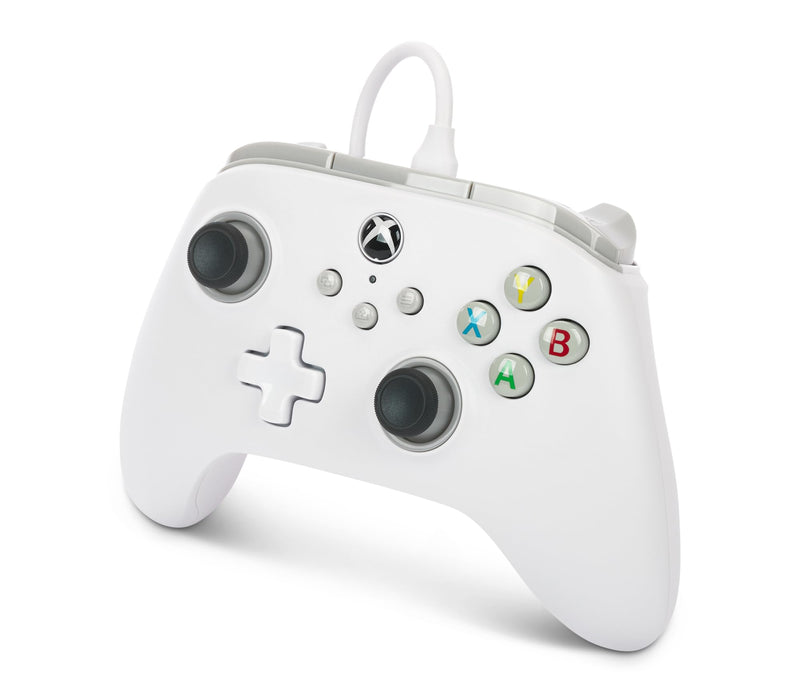 [Australia - AusPower] - PowerA Wired Controller for Xbox Series X|S - White, gamepad, video game / gaming controller, works with Xbox One 