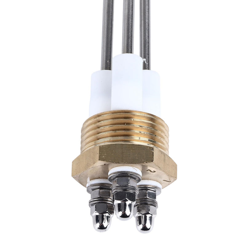 [Australia - AusPower] - 3 Pin Boiler Water Level Probe Sensor Stainless Steel and Brass Electrode Rod with PTFE for Liquid Testing 