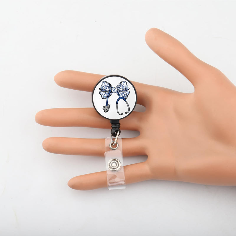 [Australia - AusPower] - Lywjyb Birdgot Stethoscope Badge Reel Medical Assistant Graduation Gift Medical Doctor Nurse Gift (Stethoscope Badge) 