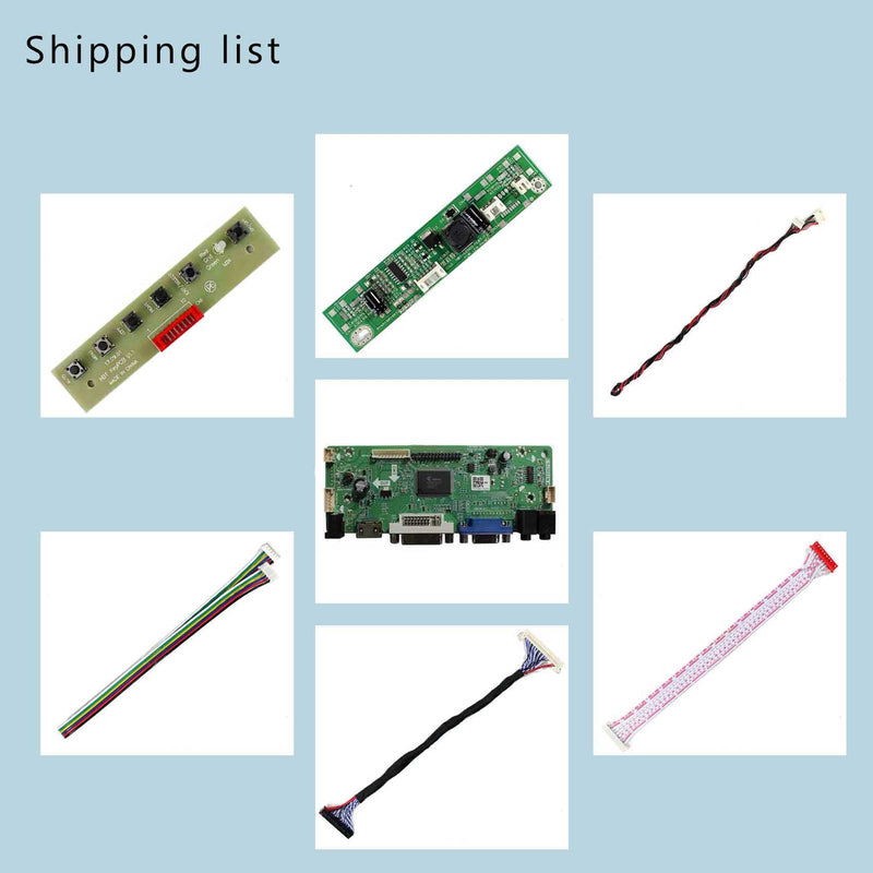 [Australia - AusPower] - VSDISPLAY VGA DVI Audio LCD Controller Board for 21.5" 23.8" 1920x1080 30Pin LCD Screen T215HVN01.0 M215HW03 V1 V2 M215HGE-L23 M215HTN01.1 LM238WF5-SSA1 LM238WF1-SLE3 Resolution:1920x1080 
