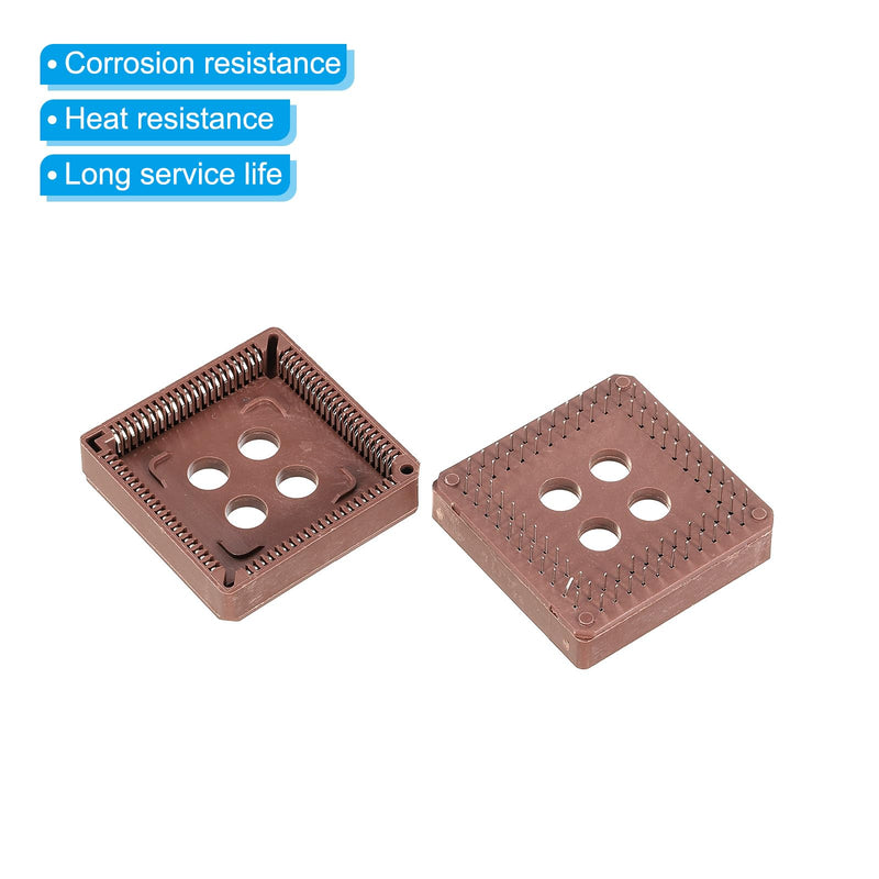 [Australia - AusPower] - PATIKIL PLCC84P IC Socket 84Pin 2.54mm Pitch DIP Through Hole Mounting for PCB Board Pack of 4 
