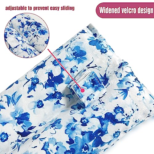 Mastectomy Pillow,Post Heart Surgery Seatbelt Pillow,hysterectomy recovery,c section Recovery,Insert Icebags Pockets chemo port pillow,Pacemaker Seatbelt Protection,Great Breast Cancer Gifts for Women Blue&white