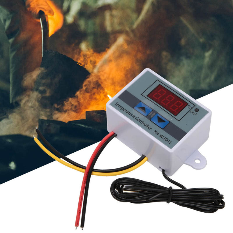 [Australia - AusPower] - XH-W3001 Temperature Controller Thermostat Switch, Digital LED Programmable Incubator Heating Cooling Electronic Thermostat with Waterproof Sensor Probe 24V/110-220V Range from -50℃ to 110℃(110-220V) 110-220V 