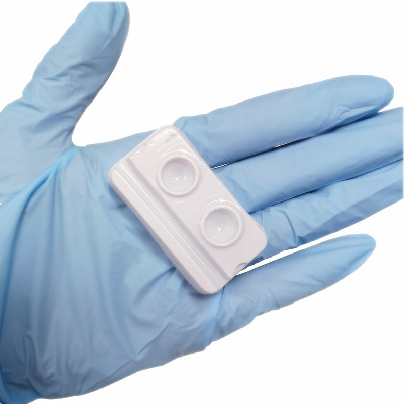[Australia - AusPower] - JMU 200 Pcs Disposable Dental Mixing Well -2 Wells Mini Mixing Trays 