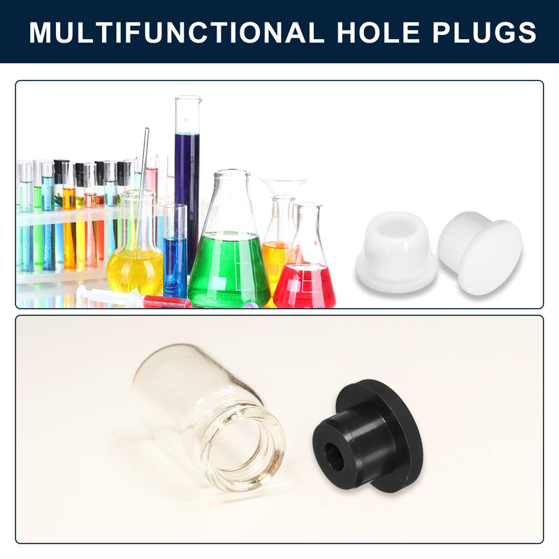 [Australia - AusPower] - uxcell 6 Pieces Black Plug Holes, H20 Waterproof Rubber Button Plug for 19mm/0.75" Hole 