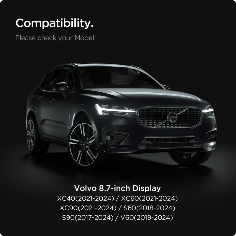 [Australia - AusPower] - Spigen Glas.tR Anti-Glare Matte Tempered Glass Screen Protector for Volvo XC90/XC60/XC40/S90/S60/V90/V60(2016-2021) 8.7 inch Screen - 1 Pack 