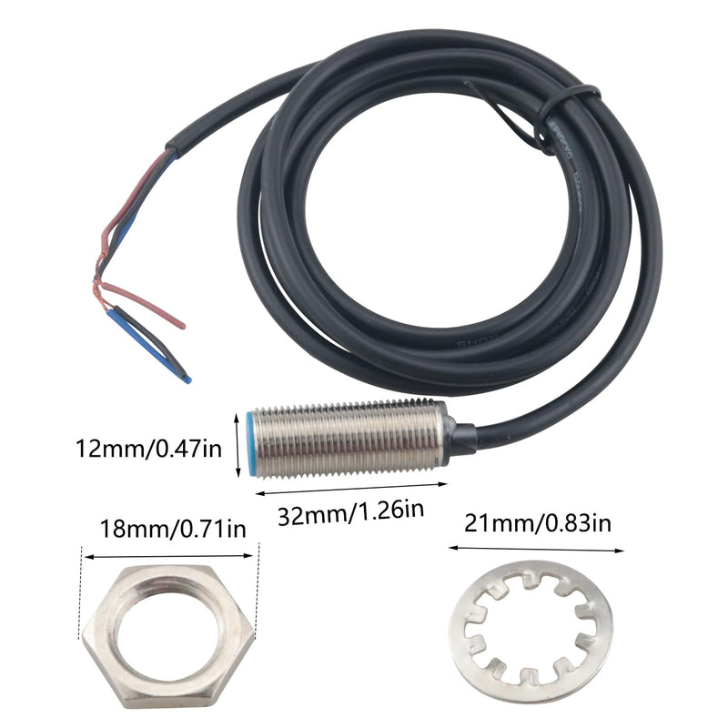 [Australia - AusPower] - NJK-5002C Hall Sensor Proximity Switch NPN DC Three Wire Normally Open Inductive Switch for Industrial Automation Smart Meters Elevator Machine Tool 