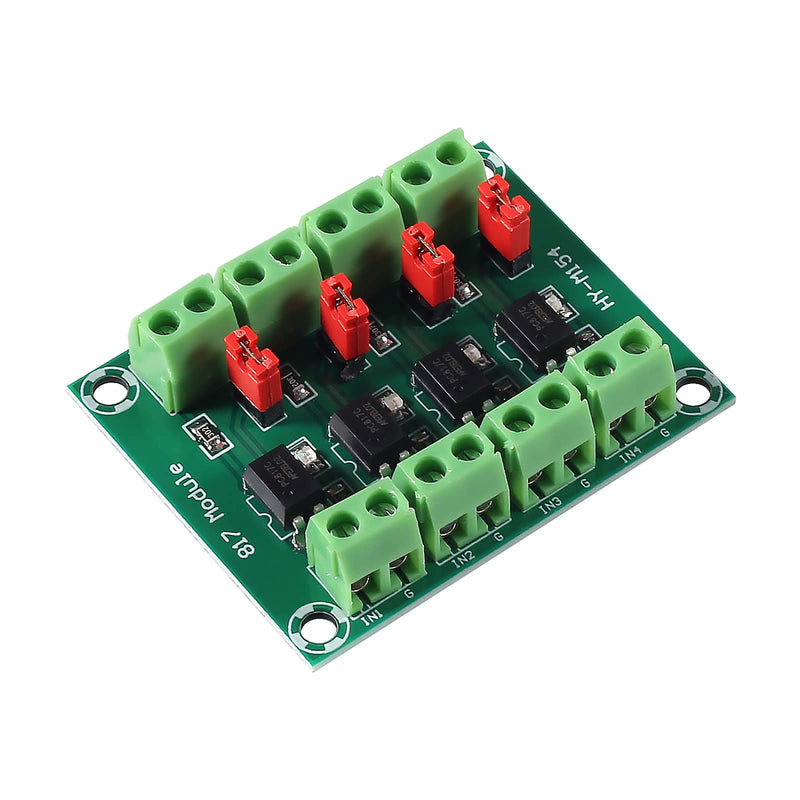 [Australia - AusPower] - 3PCS PC817 4 Channel Optocoupler Isolation Board Voltage Converter 3.6-30V Driver Photoelectric Isolated Module 