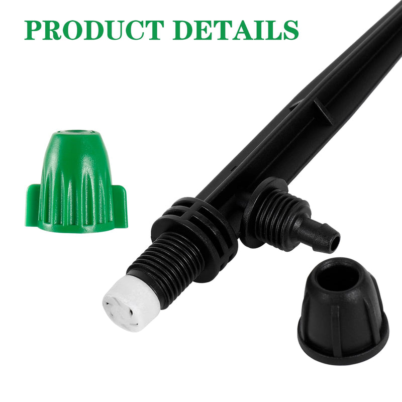 [Australia - AusPower] - 30PCS Drip Irrigation Misting Drippers with Lock Barbed for 1/4" Irrigation Tubing Leak-proof Adjustable Drip Irrigation Spray Emitters 6" Sturdy Stake for Garden Watering System 30PCS Misting 