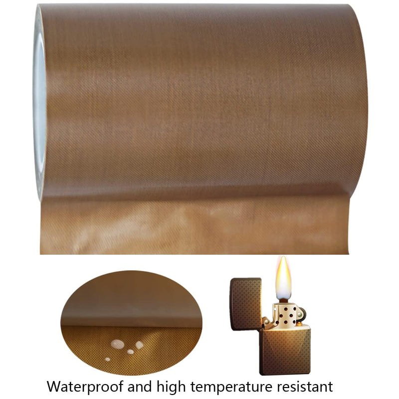 3 Different Size Teflon Tape Fiberglass High Temperature PTFE Fabric Roll with Adhesive