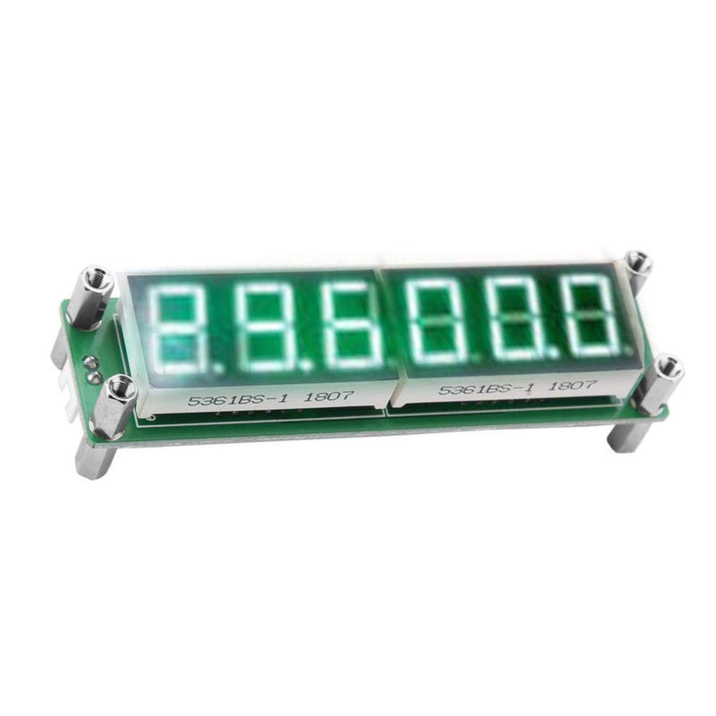 Tiiyee Signal Frequency Counter, High Resistance LED Display Digital Cymometer Tester Double Button Control Measurement Modules Accessories Brightness Adjustable 1MHz to1000MHz PLJ 6LED H