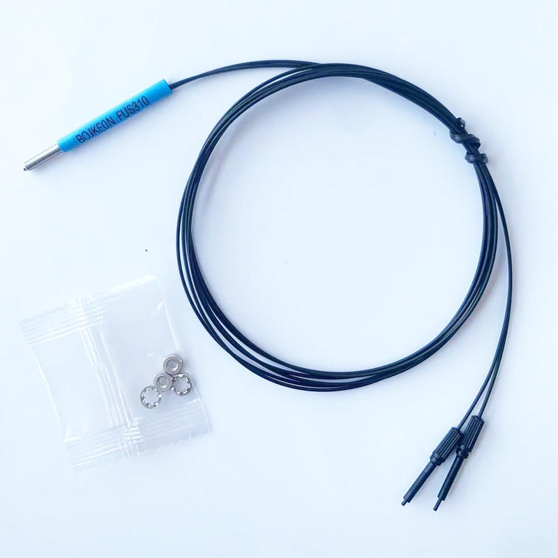 [Australia - AusPower] - FUS310 Fiber Optic Sensor,Diffuse Reflective Digital Fiber Optic,1m Line Length,M3 Sensor Probe 