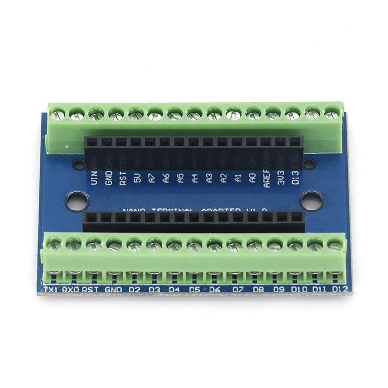 [Australia - AusPower] - GERUI Nano V3-GERUI Board Terminal Adapter Board, Nano Module, Nano IO V1.O Expansion Board, Simple Expansion Board with Screw Terminals, Pack of 5 