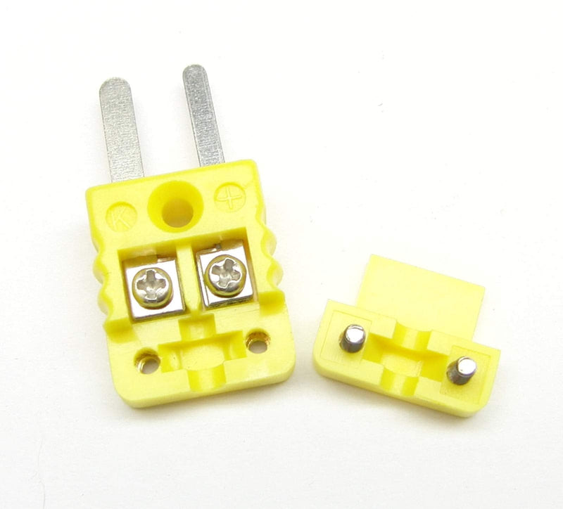 [Australia - AusPower] - Mini K-Type Thermocouple Wire Connector, Cable Connector, 5 Sets Pairs Male and Female Type K Plugs 