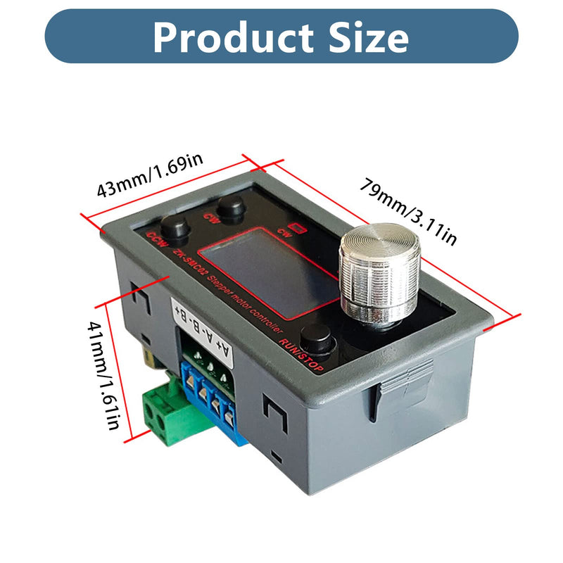 DC Stepper Motor Driver and Controller, ZK-SMC02 Integrated Board DC 5~30V 4A Forward/Reverse Pulse Speed Angle Control Module Programmable PLC Serial Communication Drive All-in-One for 42 57 Motor