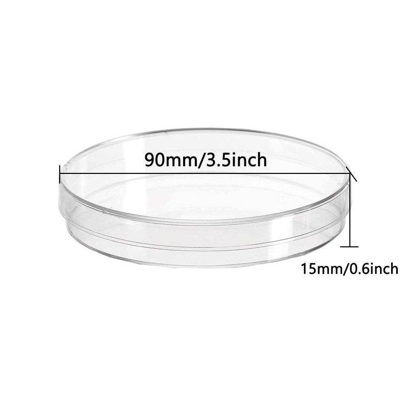 [Australia - AusPower] - 30 Pack Plastic Petri Dishes with Lids,90 x 15mm Bioresearch Sterile Petri Dish,Culture Dishes for School Science Projects,Seeding,Storage,Biological Themed Party 30pcs 90MM 