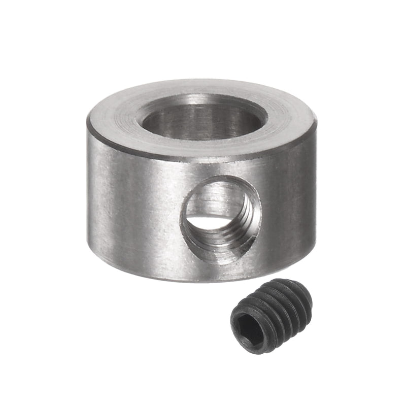 [Australia - AusPower] - uxcell 10pcs Set Screw Collars 6mm Bore Stainless Steel Shaft Collars, 12mm OD, 7mm Width, Landing Gear Stopper Wheel Collar 