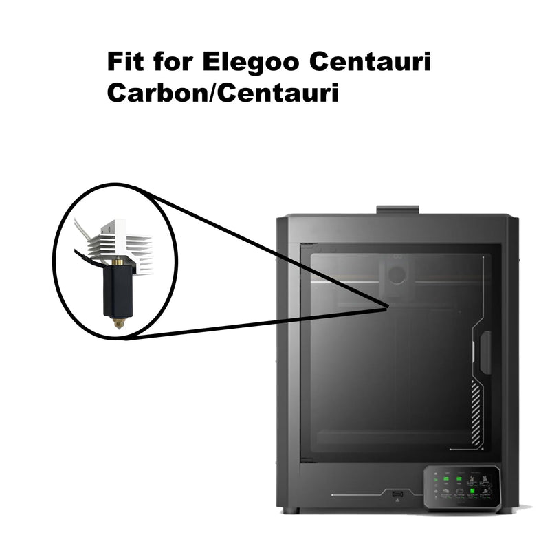 [Australia - AusPower] - for Centauri Carbon/Centauri Hotend Assembled Ceramic Extruder with 0.6mm Brass-Hardened Steel Nozzle for 3D Printer Print Head Hot End Kit Silicone Sock Nozzle Brush Wiper High Speed Printing 0.6mm Hotend for Centauri Carbon 