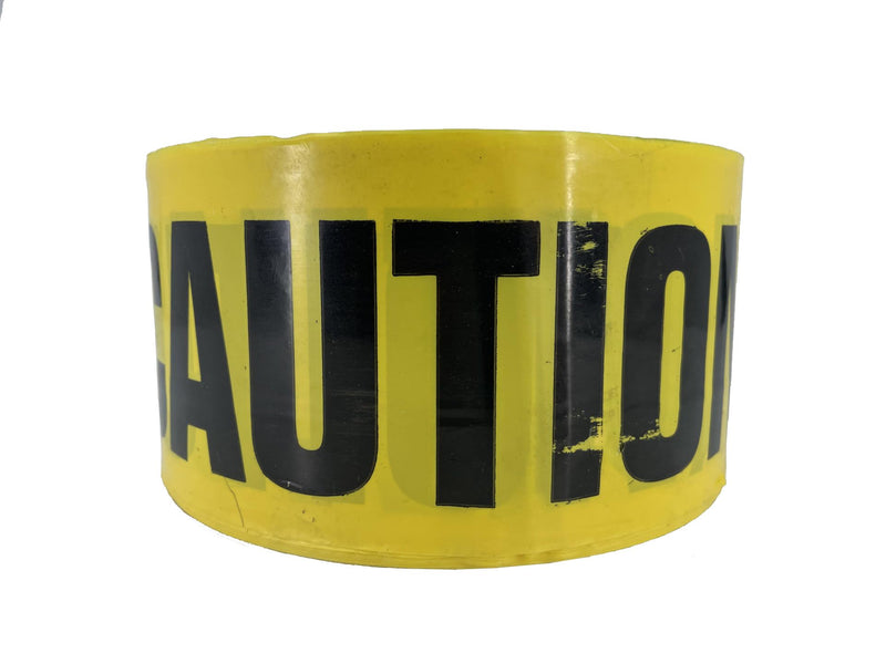 Swanson Tool Co BT100DNS2 3 inch by 1000 Foot 2 MIL Barricade Safety Tape with Day/Night Light Reflection Yellow with Silver/Black Print "Cuidado" 1,000 Feet Yellow & Silver/Black Print