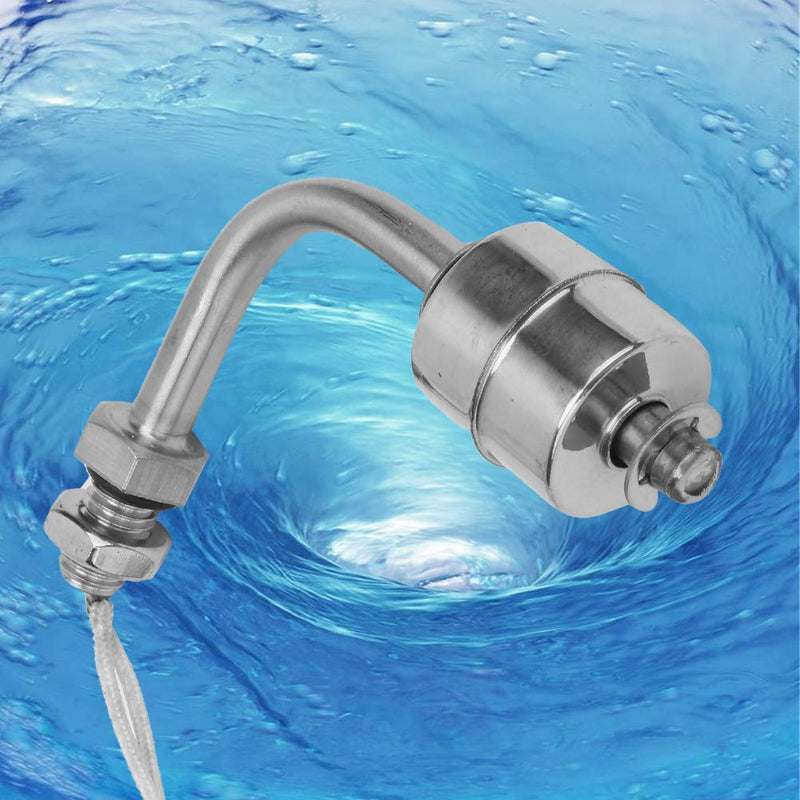 Float Switch Liquid Level Sensor, Liquid Level Sensor, 75mm 304 Stainless Steel Float Switch for Pool Can AC 220V DC 200V Pool Float Switch