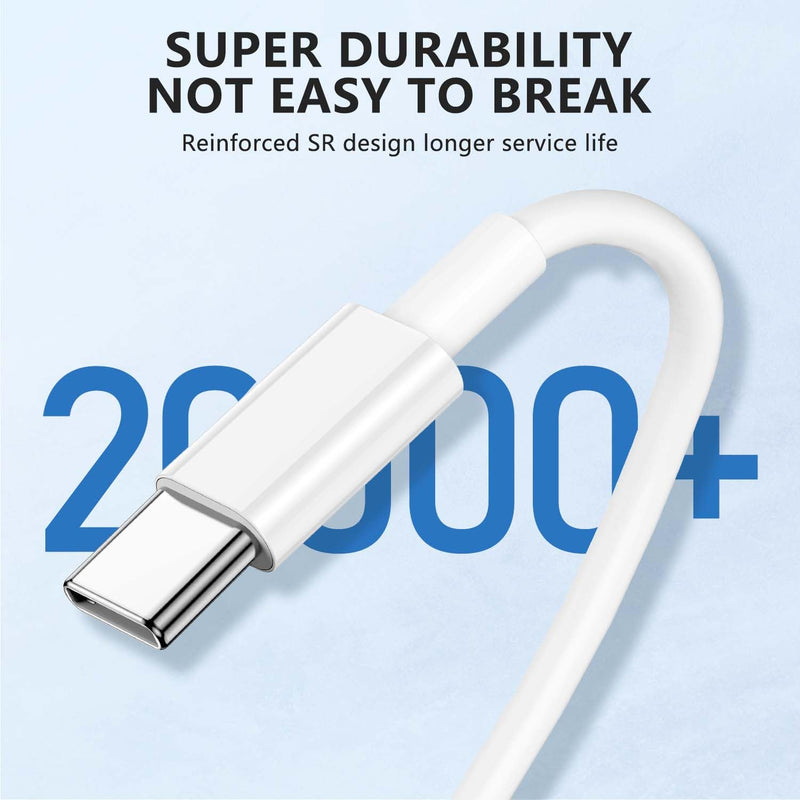 [Australia - AusPower] - Cabepow for Apple USB C Cable iPhone 15 Charger Cord 3ft 3Pack,Long Braided Type C Fast Charging Cable for iPhone 15/Por Max/Por/Plus,MacBook Air/Pro,iPad Pro 12.9/11,Samsung Galaxy S23/S22-3FT Pink+Blue+Green 