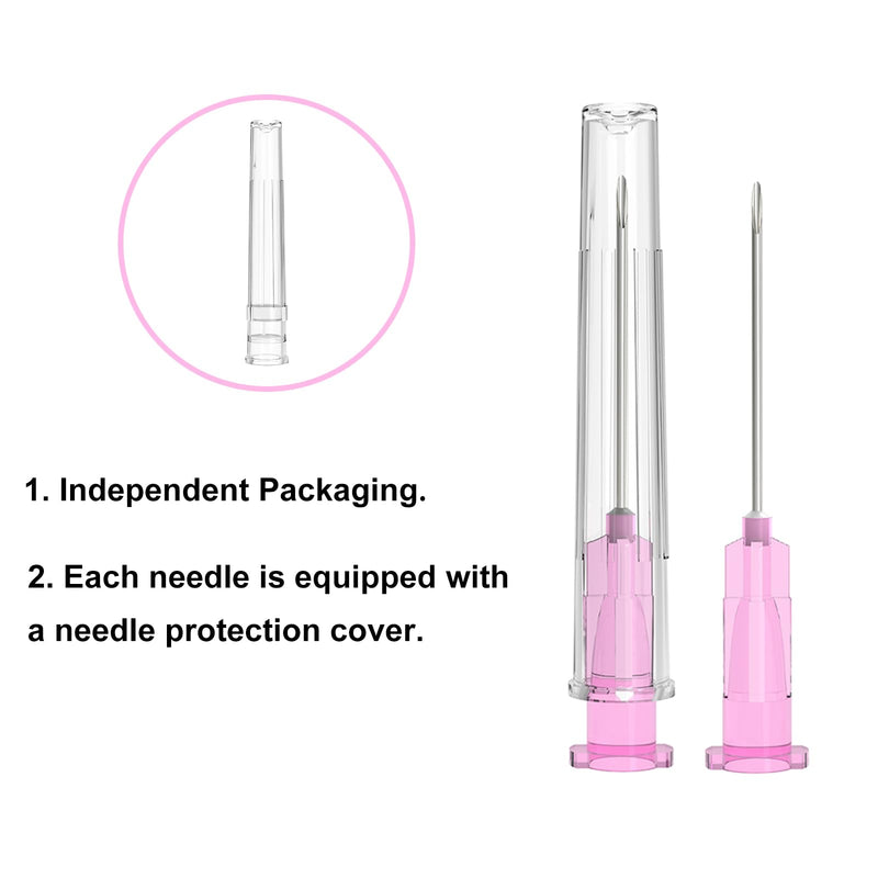 [Australia - AusPower] - 18 Gauge 1.5 Inch Needle, Individually Wrapped, 100 PCS Luer Lock Needles Industrial Dispensing Accessories(18G 1.5-Inch) 18Ga/1.5in 