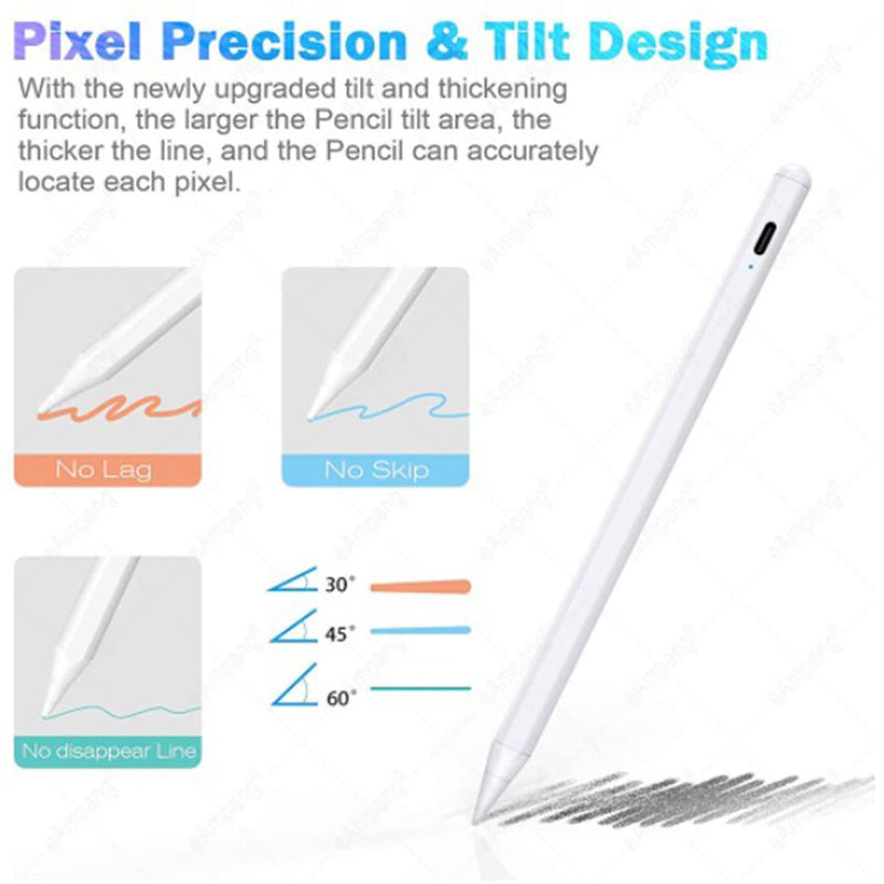 [Australia - AusPower] - Stylus Pen with Tilt Sensitive & Palm Rejection, Active Pencil Compatible with (2018-2022) Apple iPad Pro 11/12.9 Inch, iPad 10.2 7/8/9th Generation, iPad Air 3rd/4th, iPad Mini 5/6th Gen 