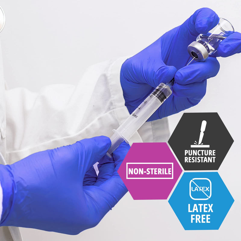 [Australia - AusPower] - MED PRIDE Nitrile Medical Exam Gloves - Disposable Powder & Latex-Free Surgical Gloves For Doctors Nurses Hospital & Home Use 50 Medium (Pack of 50) 
