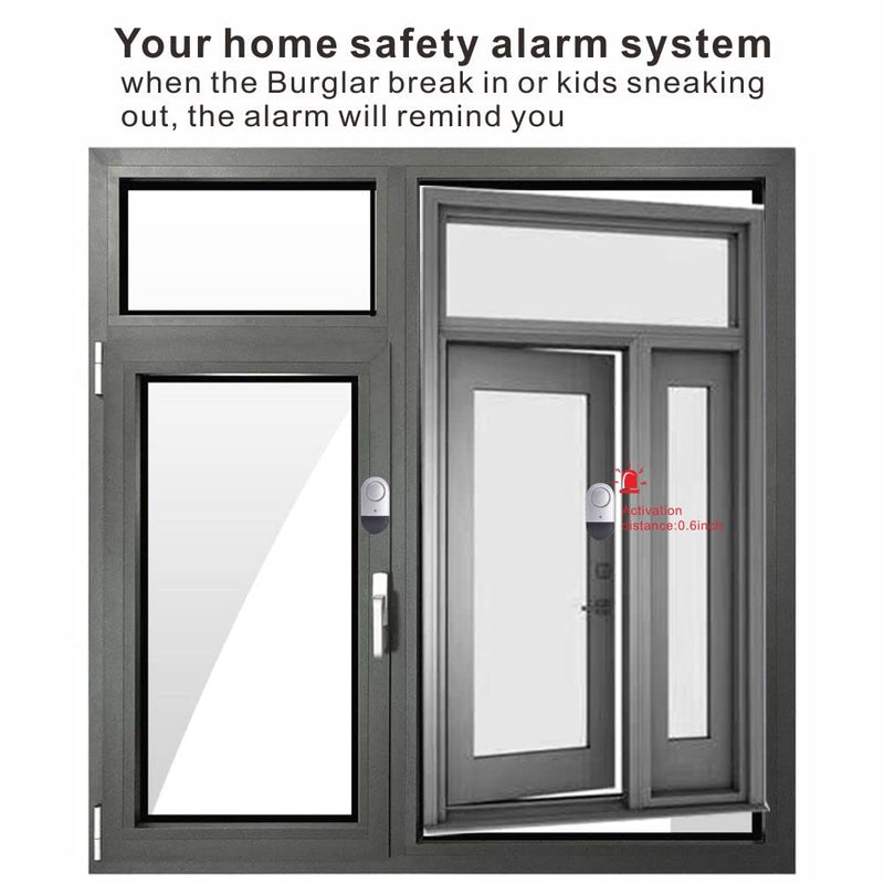 Window Alarm Sensors Door Alarms for Kids Safety , Home Security for Pool, Burglar Alarm, Dementia Patients Open (10Pack) 10pack