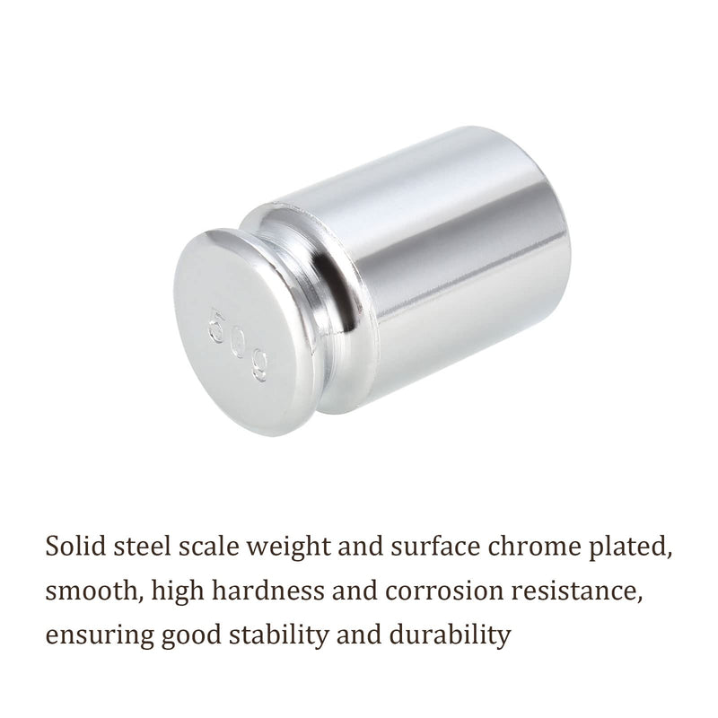 [Australia - AusPower] - Scale Calibration Weight - [50g x M1 Precision] Chrome Plated Steel Gram Weight for Digital Jewelry Scale Science Lab Balance, Silver Tone 