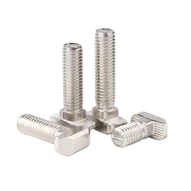 [Australia - AusPower] - Metric M8 x 20mm Thread T Slot,Drop-in Bolt T-Bolt,Hammer Head Bolt,T Screw Stud for 4545 Series Standard 10mm T-Slot Aluminum Extrusion Profile,Carbon Steel Nickel Plated (4545 Series,40Pcs) 45Series M8x20mm(40Pcs) 